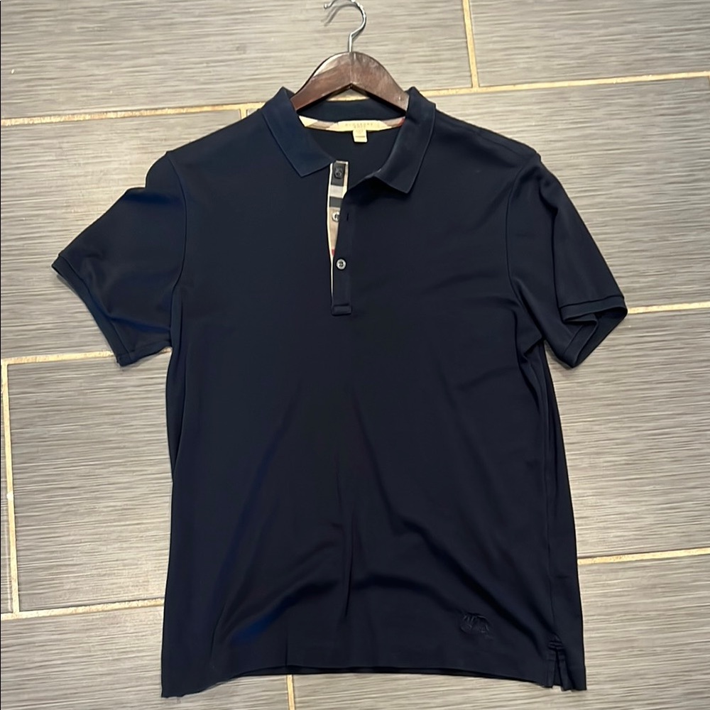 Burberry Black Polo Shirt Classic Design